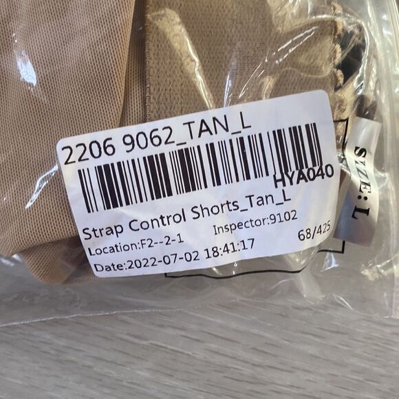 JOSHINE Womens Shaping Strap‎ Control Shorts Tan NWT in packaging - Picture 10 of 10
